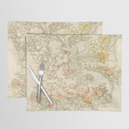 Alphonse Mucha "Anemones, Apple Blossoms and Narcissis" Placemat Gallery Image 1