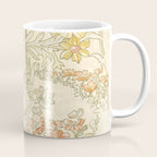 Alphonse Mucha "Anemones, Apple Blossoms and Narcissis" Coffee Mug Gallery Image 1