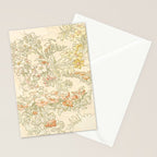 Alphonse Mucha "Anemones, Apple Blossoms and Narcissis" Stationery Card Gallery Image 2