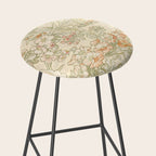 Alphonse Mucha "Anemones, Apple Blossoms and Narcissis" Stool Gallery Image 2