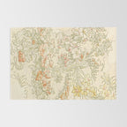 Alphonse Mucha "Anemones, Apple Blossoms and Narcissis" Rug Gallery Image 2