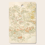 Alphonse Mucha "Anemones, Apple Blossoms and Narcissis" Cutting Board Gallery Image 1