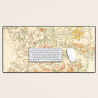 Alphonse Mucha "Anemones, Apple Blossoms and Narcissis" Desk Mat Gallery Image 1