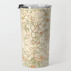 Alphonse Mucha "Anemones, Apple Blossoms and Narcissis" Travel Mug Gallery Image 3