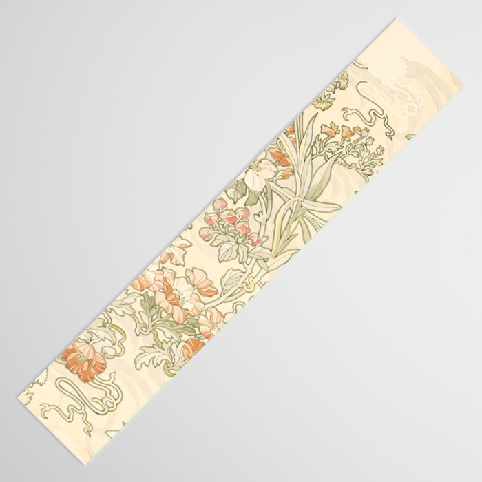 Alphonse Mucha "Anemones, Apple Blossoms and Narcissis" Table Runner Gallery Image 3