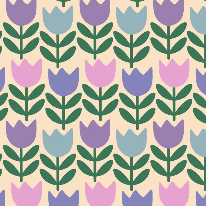 Tulip - Pastel Floral Pattern Coffee Mug Gallery Image 2