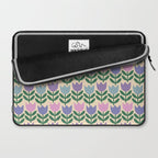 Tulip - Pastel Floral Pattern Laptop Sleeve Gallery Image 2