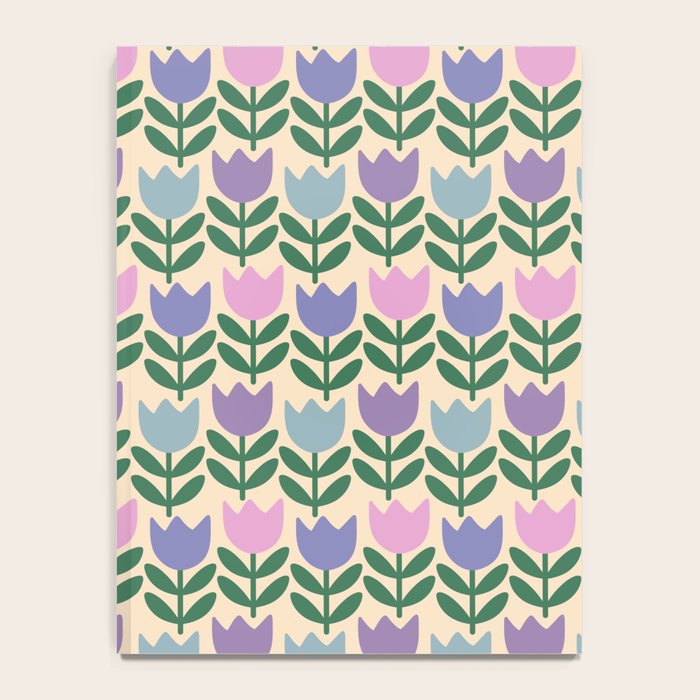 Tulip - Pastel Floral Pattern Notebook Gallery Image 4