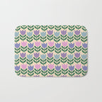 Tulip - Pastel Floral Pattern Bath Mat Gallery Image 1