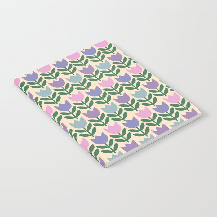 Tulip - Pastel Floral Pattern Notebook Gallery Image 2