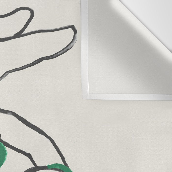 Lady green Wall Tapestry Gallery Image 3