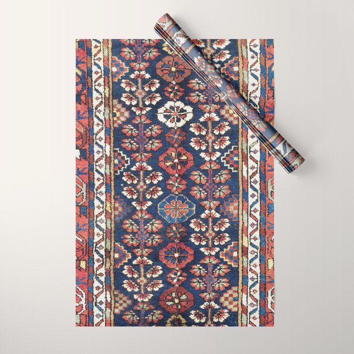 Kolyai  Antique South Kurdistan Persian Rug Print Wrapping Paper Gallery Image 1