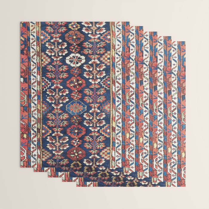 Kolyai  Antique South Kurdistan Persian Rug Print Wrapping Paper Gallery Image 3