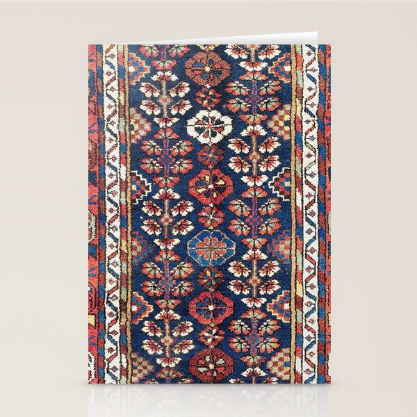 Kolyai  Antique South Kurdistan Persian Rug Print Stationery Card Gallery Image 2