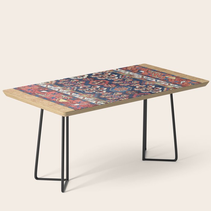 Kolyai  Antique South Kurdistan Persian Rug Print Coffee Table Gallery Image 1