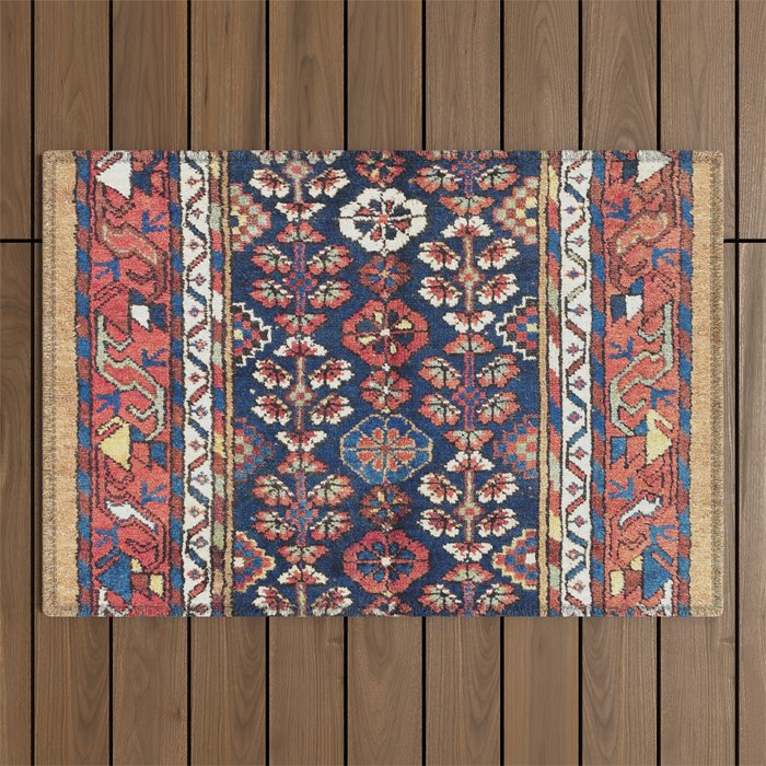 Kolyai  Antique South Kurdistan Persian Rug Print Outdoor Rug Gallery Image 1