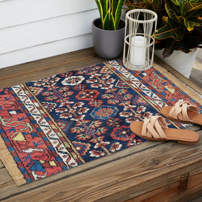 Kolyai  Antique South Kurdistan Persian Rug Print Outdoor Rug Gallery Image 2