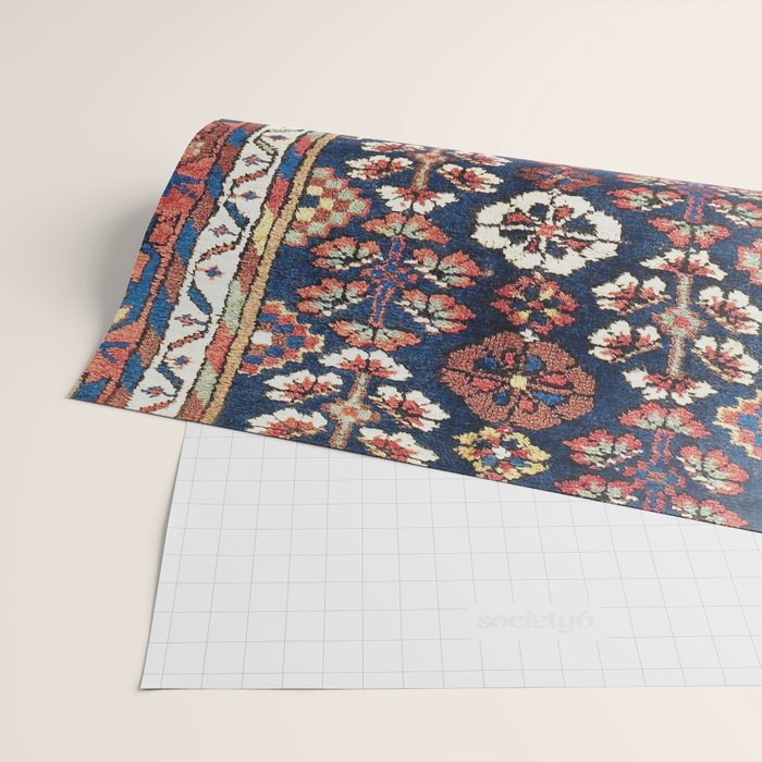 Kolyai  Antique South Kurdistan Persian Rug Print Wrapping Paper Gallery Image 2