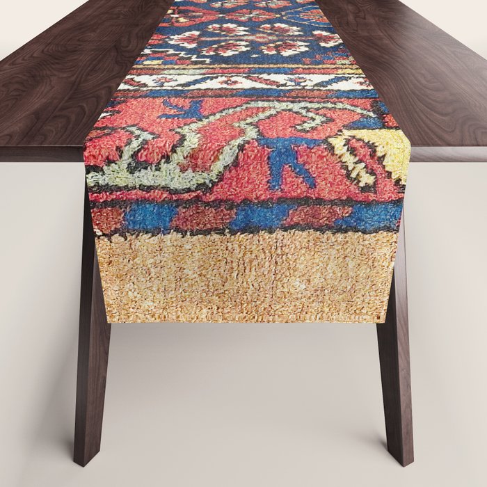 Kolyai  Antique South Kurdistan Persian Rug Print Table Runner Gallery Image 1