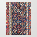 Kolyai  Antique South Kurdistan Persian Rug Print Poster Gallery Image 4