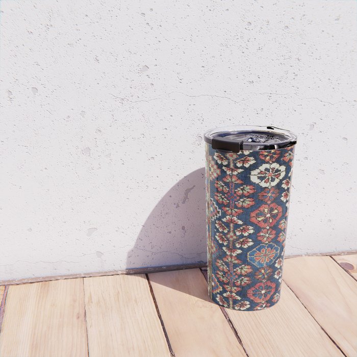 Kolyai  Antique South Kurdistan Persian Rug Print Travel Mug Gallery Image 4