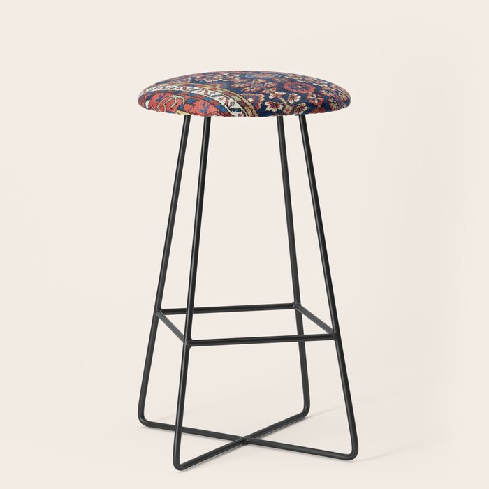 Kolyai  Antique South Kurdistan Persian Rug Print Stool Gallery Image 1