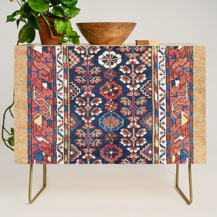 Kolyai  Antique South Kurdistan Persian Rug Print Credenza Gallery Image 1