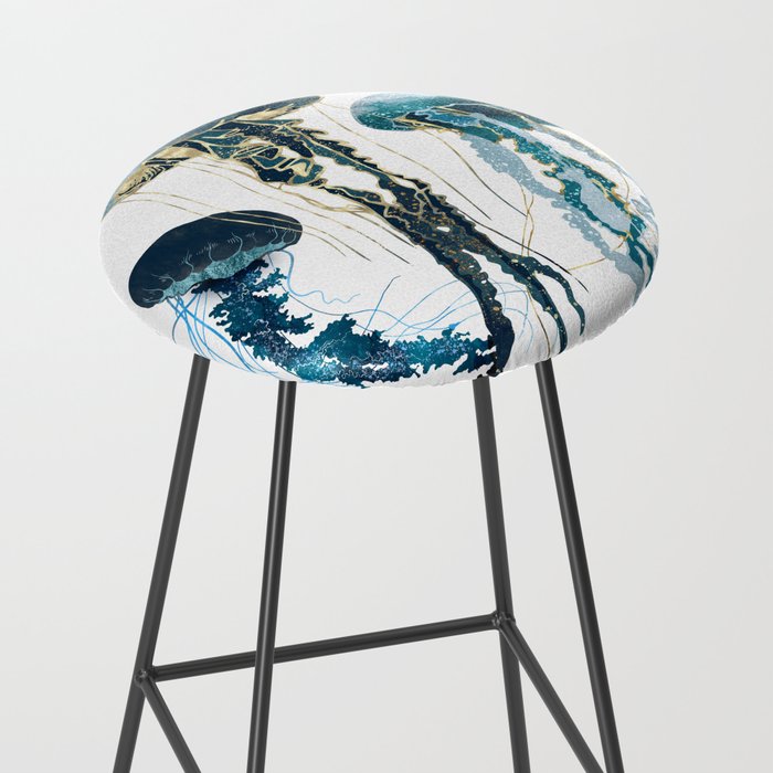 Metallic Jellyfish V-Custom Stool Gallery Image 2