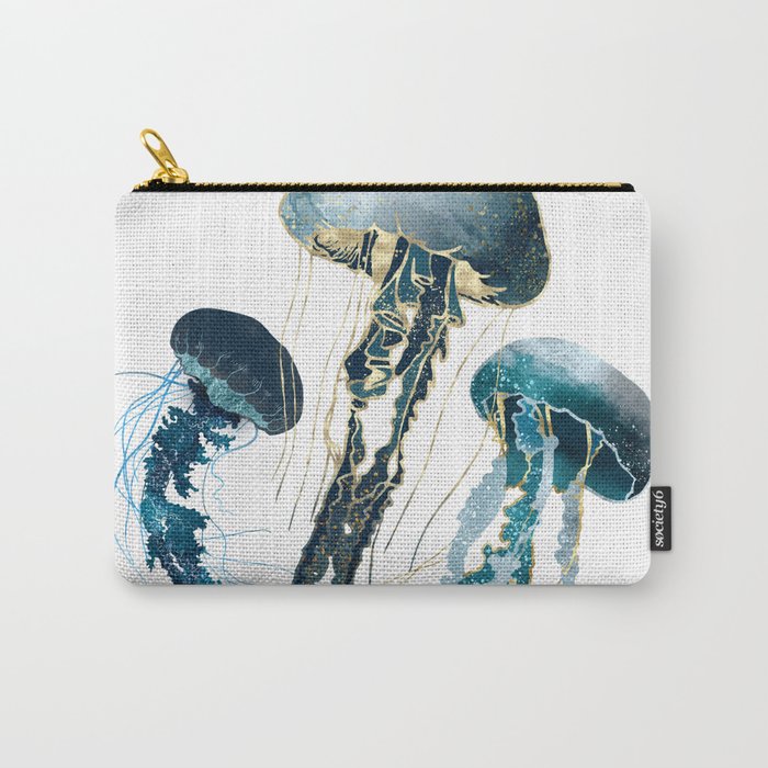 Metallic Jellyfish V-Custom Carry All Pouch Gallery Image 1