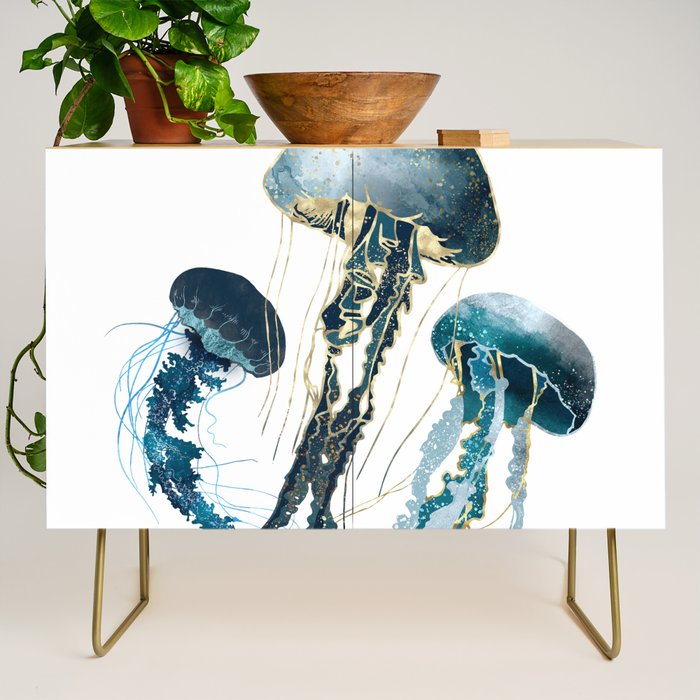 Metallic Jellyfish V-Custom Credenza Gallery Image 1