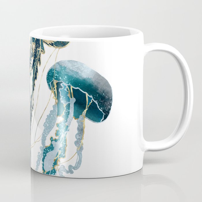 Metallic Jellyfish V-Custom Coffee Mug Gallery Image 1