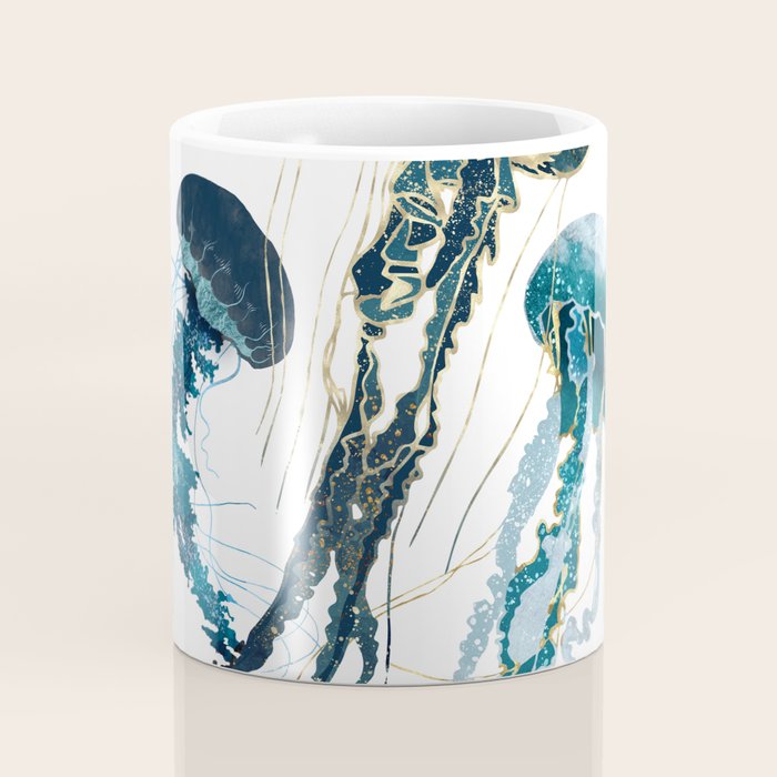 Metallic Jellyfish V-Custom Coffee Mug Gallery Image 4