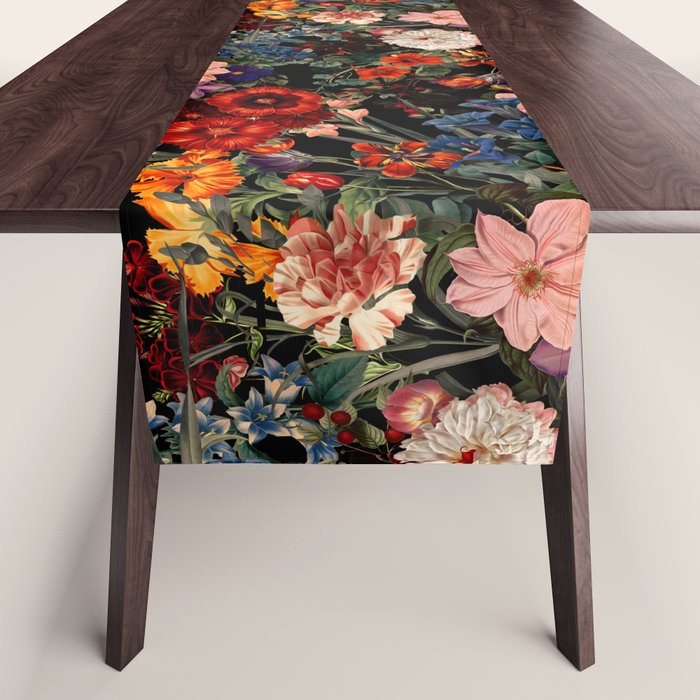 Exotic Night Garden Table Runner