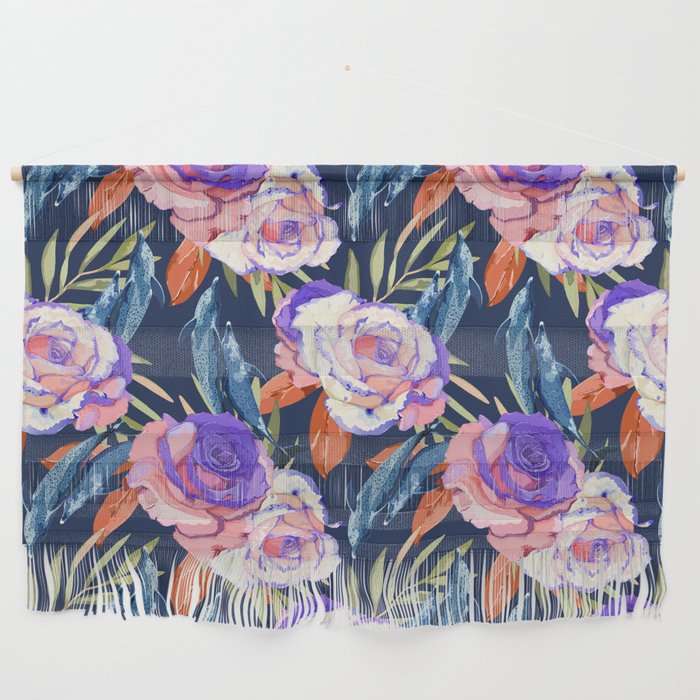 Dark landscape dolphins in the roses Wall Hanging Gallery Image 1