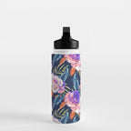Dark landscape dolphins in the roses Water Bottle Gallery Image 3