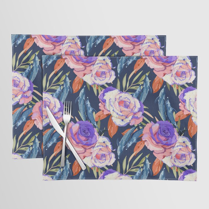 Dark landscape dolphins in the roses Placemat Gallery Image 1
