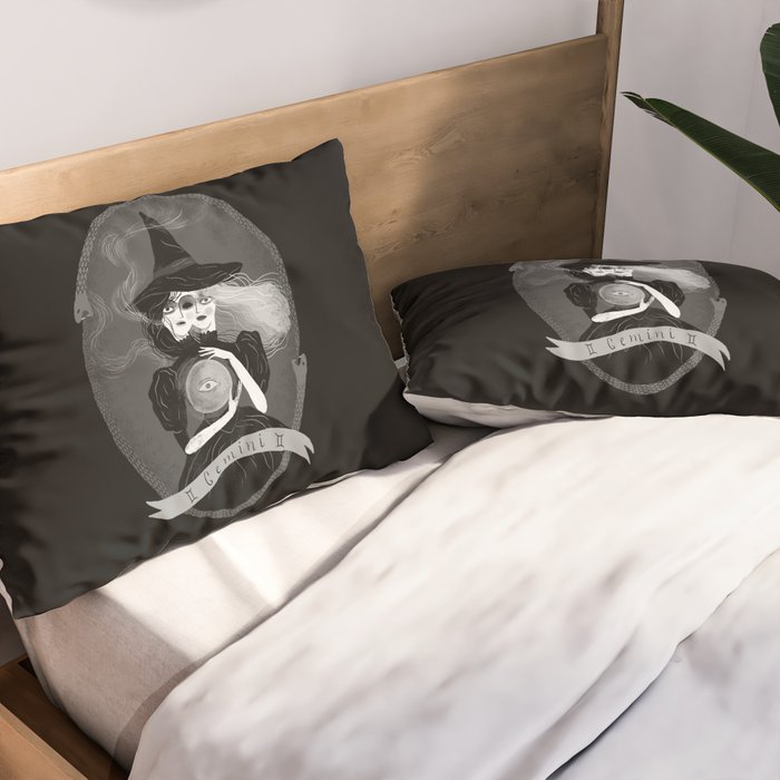 Gemini Witchy Zodiac Pillow Sham Gallery Image 2