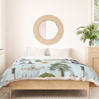 Charleston South Carolina Pattern - Blue Duvet Cover Gallery Image 3