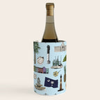 Charleston South Carolina Pattern - Blue Wine Chiller Gallery Image 3