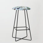Charleston South Carolina Pattern - Blue Stool Gallery Image 1