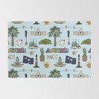Charleston South Carolina Pattern - Blue Rug Gallery Image 2