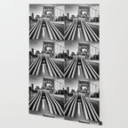 Pittsburgh Pennsylvania Steel City Skyline Bridge Black White Print Wallpaper Gallery Image 2