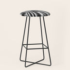 Pittsburgh Pennsylvania Steel City Skyline Bridge Black White Print Stool Gallery Image 1