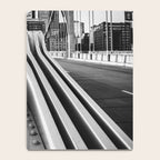 Pittsburgh Pennsylvania Steel City Skyline Bridge Black White Print Notebook Gallery Image 4