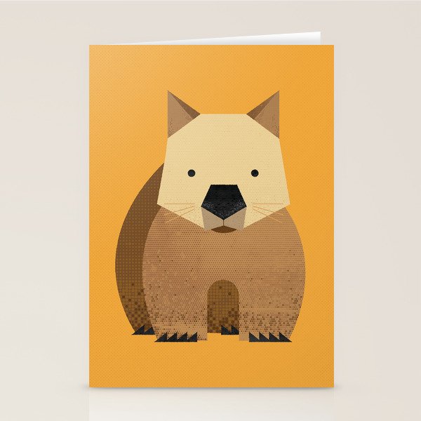 Whimsy Wombat Stationery Card Gallery Image 1