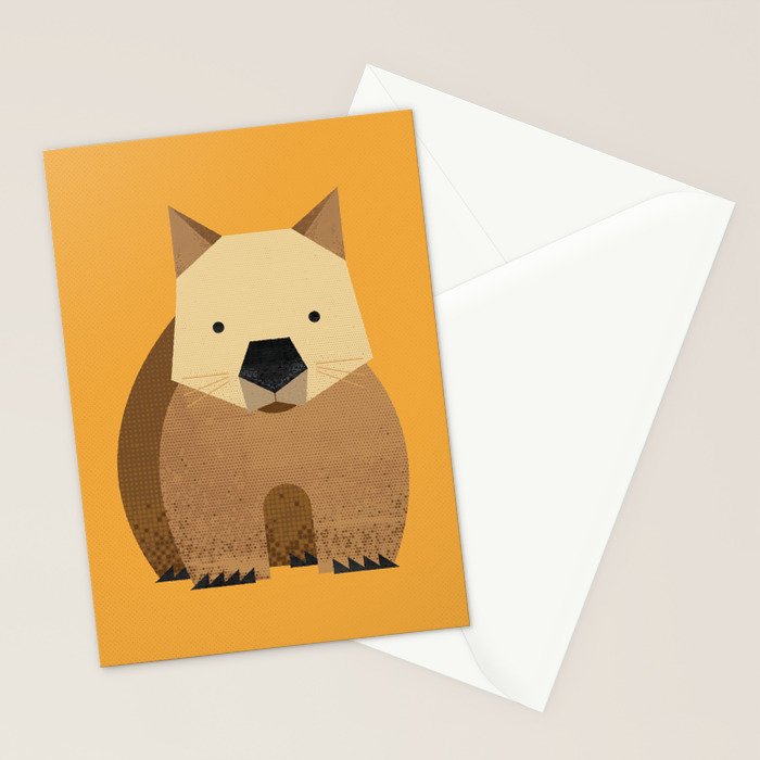 Whimsy Wombat Stationery Card Gallery Image 2