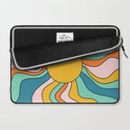 Retro 70s Colorful Sunshine Laptop Sleeve Gallery Image 2