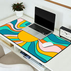 Retro 70s Colorful Sunshine Desk Mat Gallery Image 2