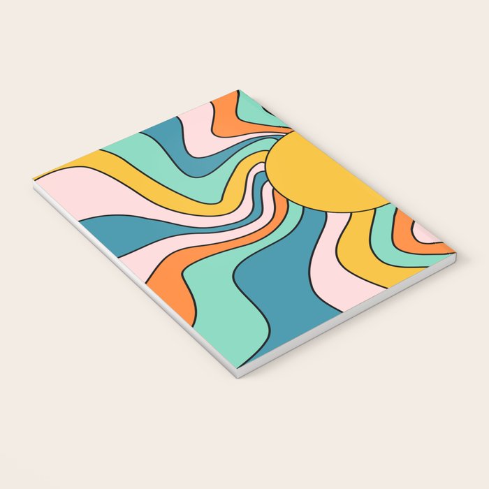 Retro 70s Colorful Sunshine Notebook Gallery Image 3