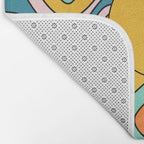 Retro 70s Colorful Sunshine Bath Mat Gallery Image 2
